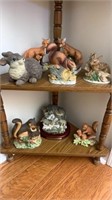 Fox, Wolf, Squirrel, & Rabbit Figurines