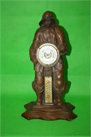 Wooden Ship Captain Barometer and Thermometer