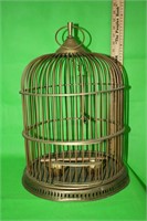 Brass Bird Cage, 17 1/2" Tall