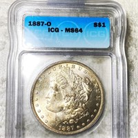 1887-O Morgan Silver Dollar ICG - MS64