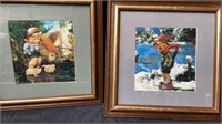 15”x14.5” 2 framed pictures