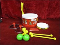 1970's Fisher price music set drum and more.