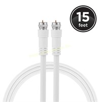 Utilitech 15' Rg6 White Coaxial Cable