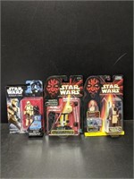 Lot f 3 Star War Figurines MOC
