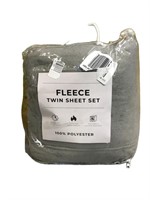 Fleece twin sheet set