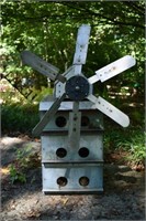 Custom Sheet Metal Wind Sculpture Bird House
