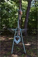 Large Rake Bird Garden Sculpture