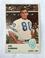 1961 Fleer Jim Gibbons Football Card #82