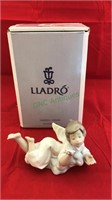 Lladro porcelain making a wish angel with the