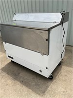 4’ Continental refrigerated milk cooler on casters