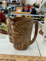 Frankoma pottery cultured pearl mug vintage