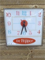 1970'S DR PEPPER WORKING ELECTRIC CLOCK