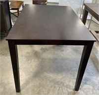 (L) Dark Wood Kitchen Table 48” x 36” x 36”