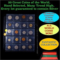 20 Great Coins of the World, hand selected, many t