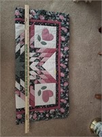 Heart & Floral Small Table Cover Runner