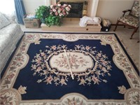 8' x 9.5' Large Floral Area Rug