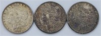 (3) 1989 P Morgan Silver Dollars