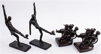Bookend Brass & Iron Figurines