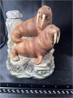 1970s Cyrus Noble walruses Whiskey Decanter