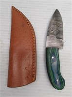 Hand Made Damascus Steel Knife with Custom Handle