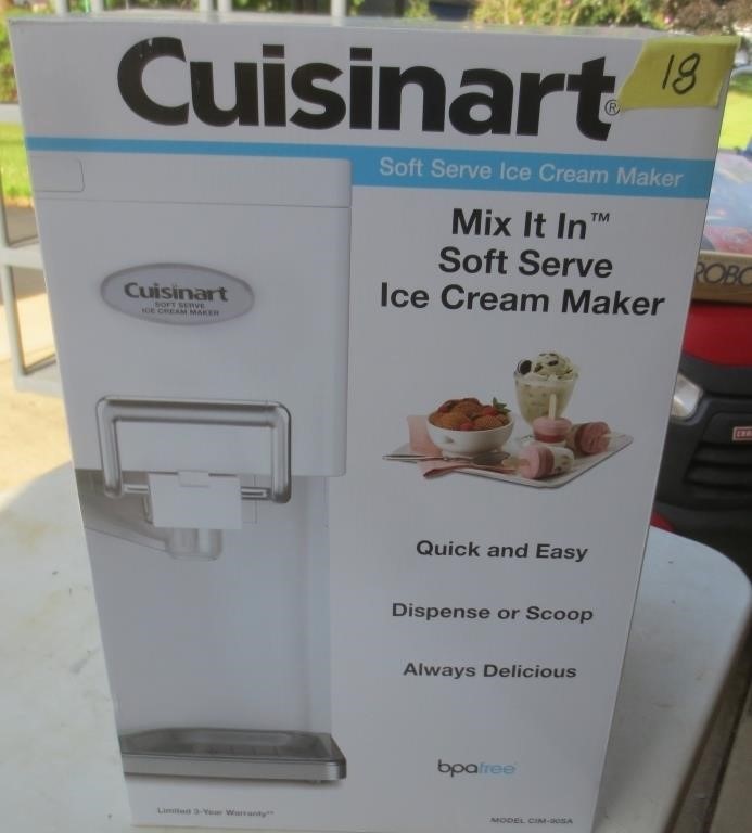 New Cuisinart Soft Serve Ice cream maker