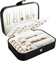 Travel Jewelry Box,PU Leather Small Jewelry Organi