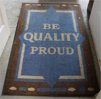 Be Quality Proud Garage Mat
