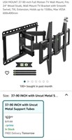 NEW 37"-90" Full Motion TV Wall Mount, Fits 24"