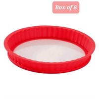 Lot of 8 DoughEZ 10" Silicone Pie Pan