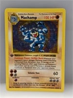 1999 Pokemon 1st Edition Shadowless Machamp Holo