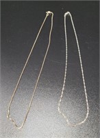 2 Sterling Silver 925 Chains