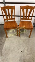 Matching wood chairs