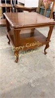 side table solid wood 23x23x22 tall (matches