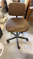 Brown office chair- adjustable