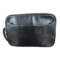 Yves Saint Laurent Vintage Toiletry Bag Black Leat
