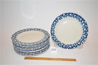 (10) Gibson Housewares Dinner Plates