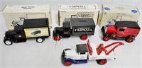 Lot of 4 Ertl Trucks