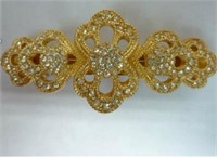 Christian Dior Gold Tone  Hair Clip