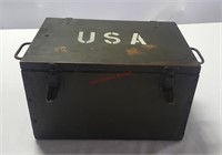 US Military Wooden Dovetail Box