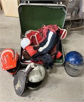 A Trunk Of Motorcycle Equipment, 2X Racket Ball
