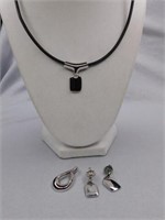 Lia Sophia necklace and earrings - extra pendant