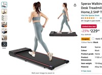 Sperax Walking Pad, 3 in 1 Under Desk Treadmill,