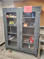 Stronghold 2-Door Glass Front Storage Cabinet