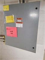 Single Door Electrical Control Cabinet w/ Contents