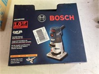 New in box Bosch Variable Speed Palm Router Kit