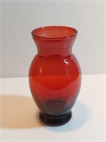 Gold Ruby Red Vase Royal Ruby Anchor Hocking.