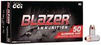 CCI 3589 Blazer Handgun 40 SW 165 gr Total Metal J