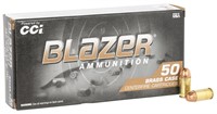 CCI 5202 Blazer Brass Handgun 380 ACP 95 gr Full M