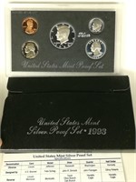 1993 Silver Proof Set United States Mint