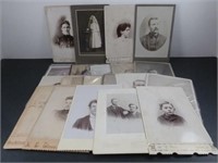 20 Late 1800's - Early 1900's Cabinet Photographs